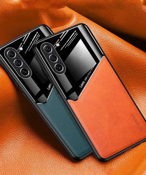 Samsung Galaxy S23 5G luxury Generous® Leather Protective Back Case