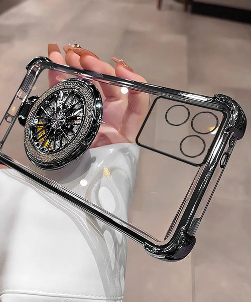 Vivo T2 Pro 5G Premium Stress Buster Wheel Rotating Shockproof Airbags Case