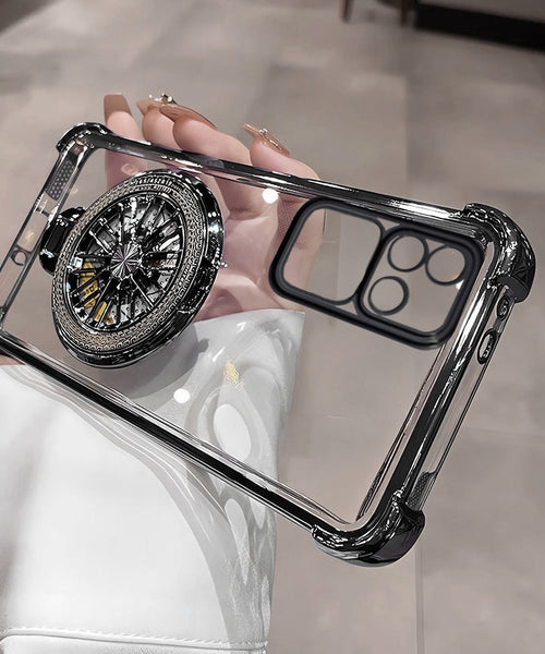 Vivo V30 Pro 5G Premium Stress Buster Wheel Rotating Shockproof Airbags Case