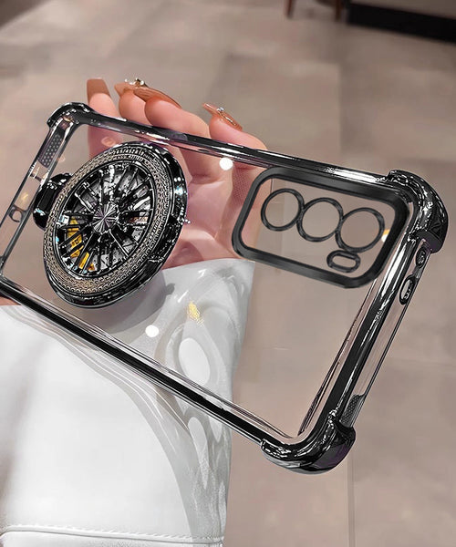 Oppo Reno 12 Pro 5G Premium Stress Buster Wheel Rotating Shockproof Airbags Case