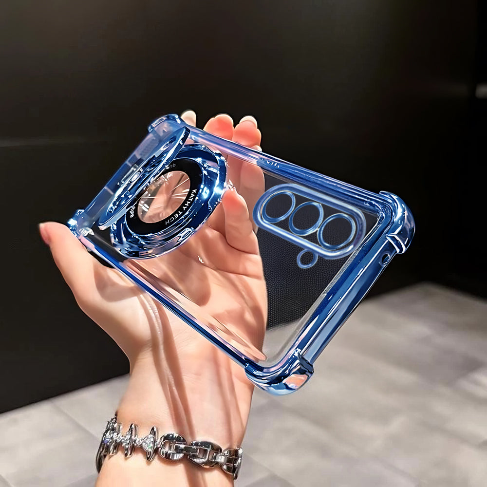 Samsung Galaxy A15 5G Original Luxury Magnifier Ring Stand Shockproof Airbags Corner Case