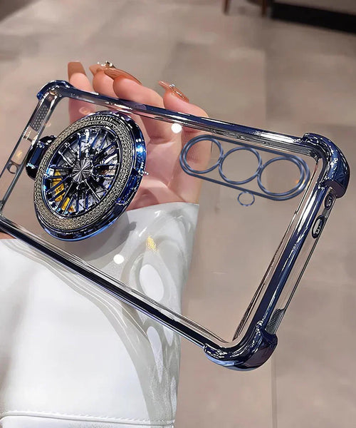 Samsung Galaxy M56 5G Premium Stress Buster Wheel Rotating Shockproof Airbags Case