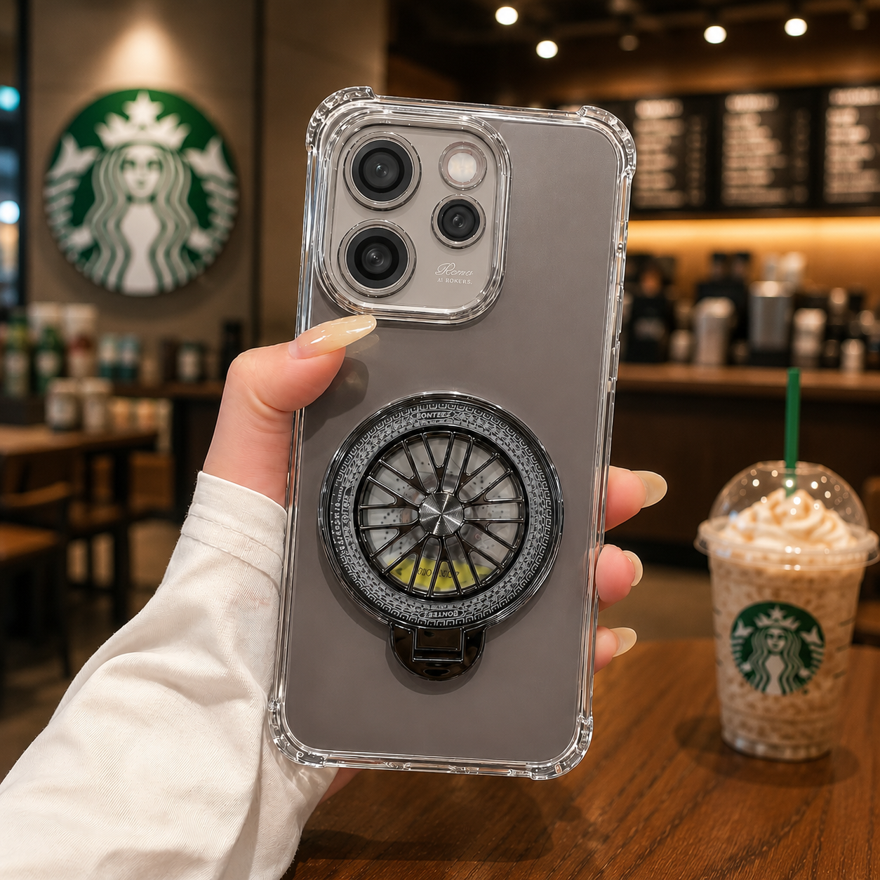 Oppo Reno 15 Pro Mini 5G Premium Stress Buster Wheel Rotating Shockproof Airbags Case