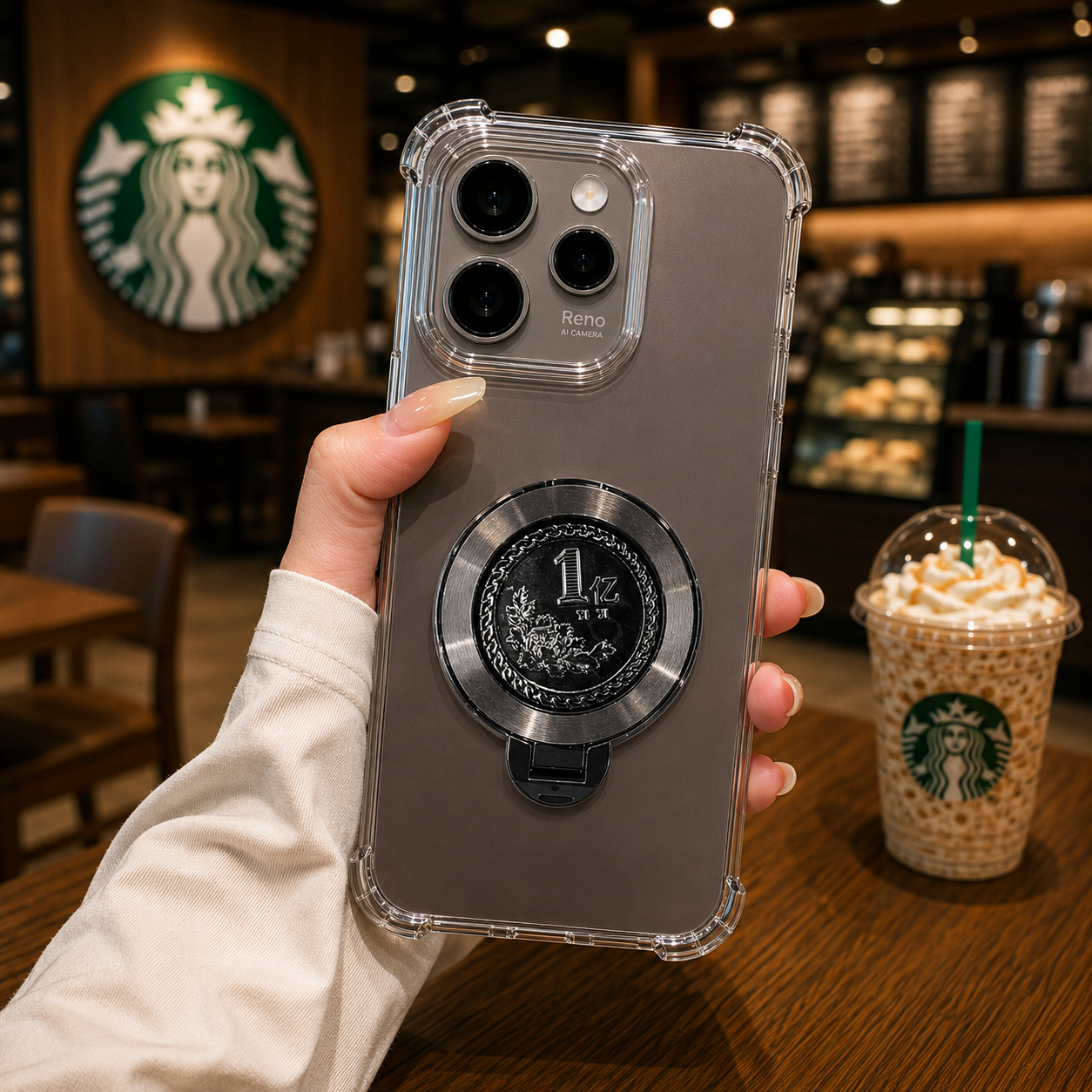 Oppo Reno 15 Pro Mini 5G Premium Billion Wheel Rotating Shockproof Airbags Case