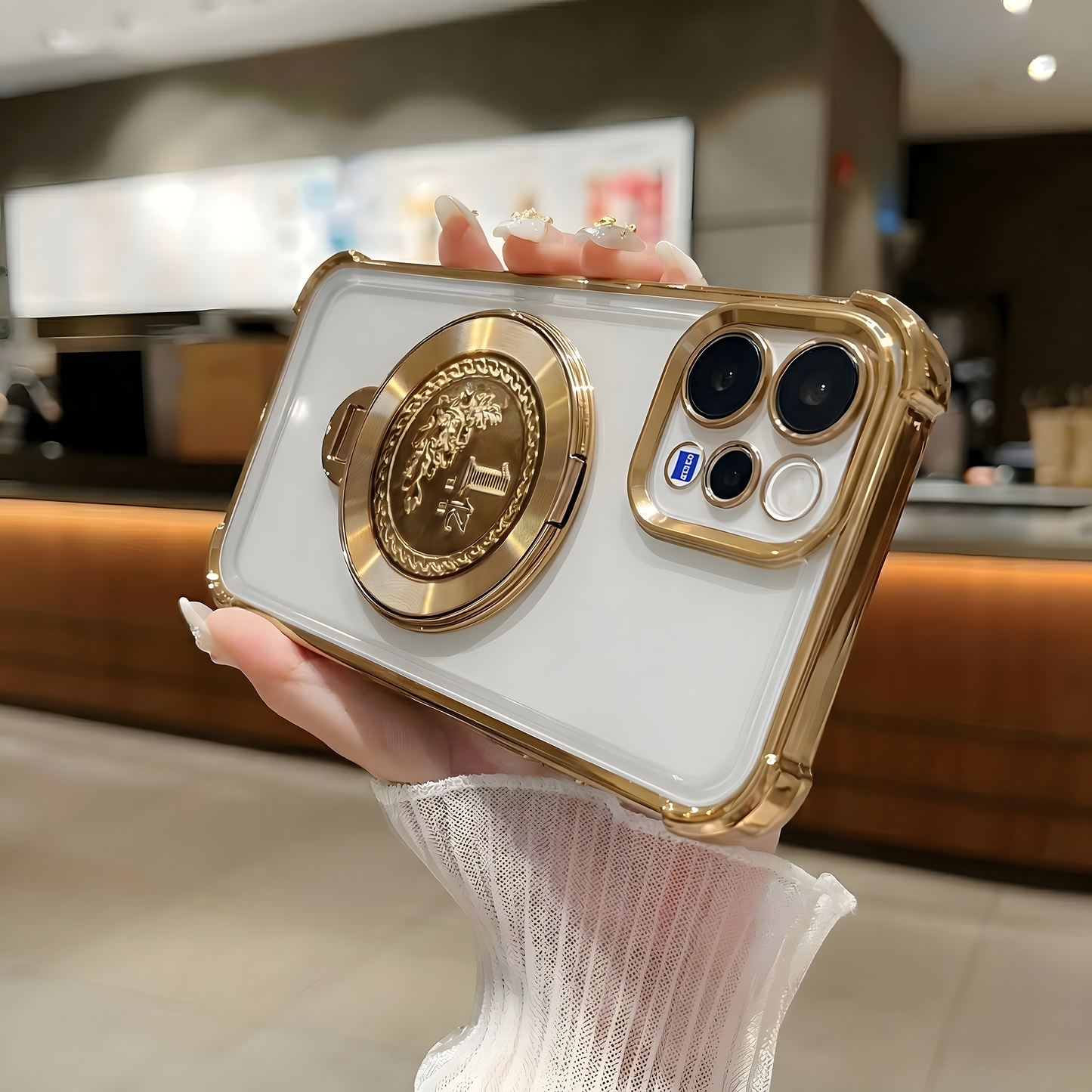 Vivo V70 Elite 5G Premium Billion Wheel Rotating Shockproof Airbags Case