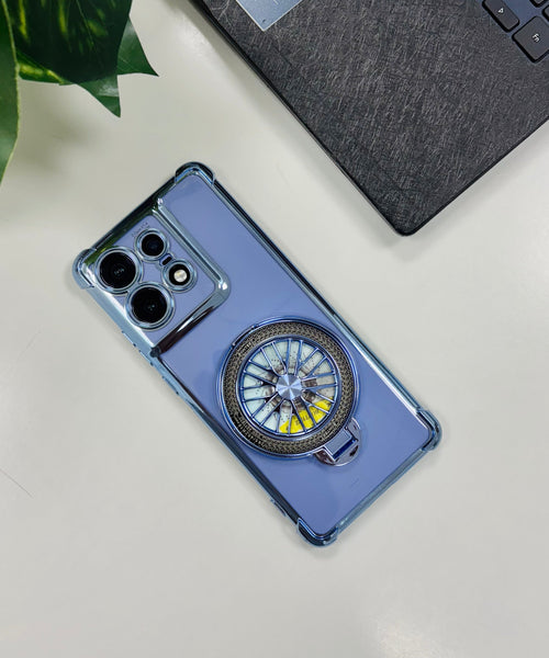 Motorola Edge 50 Pro 5G Premium Stress Buster Wheel Rotating Shockproof Airbags Case