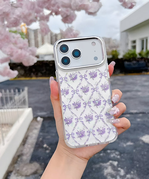 iPhone 17 Pro Max Crystals Swarovski Floral Design Magsafe Case