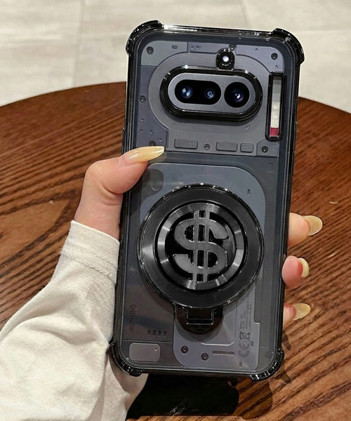 Nothing Phone 4a 5G Four Corner Airbags 100% Original Astro Money Magnet Rotating Dollar Case