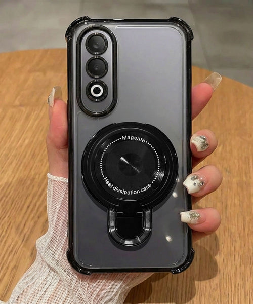 OnePlus Nord CE4 5G Luxury Four Corner Invincible Bracket Ring Stand Case