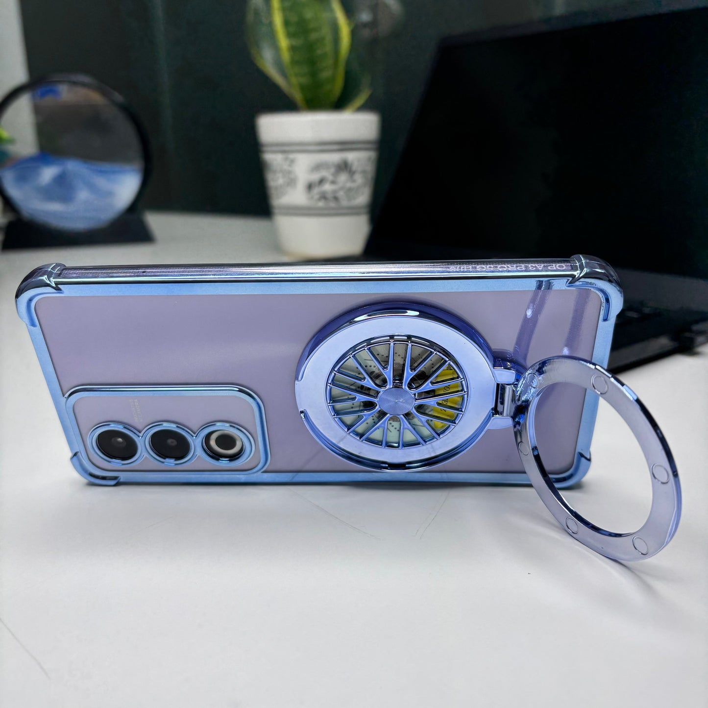 Oppo A3 Pro 5G Premium Stress Buster Wheel Rotating Shockproof Airbags Case