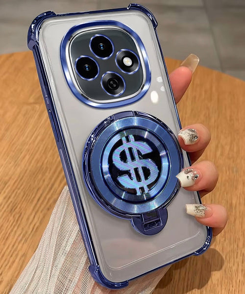 Oppo F31 Pro 5G Four Corner Airbags 100% Original Astro Money Magnet Rotating Dollar Case