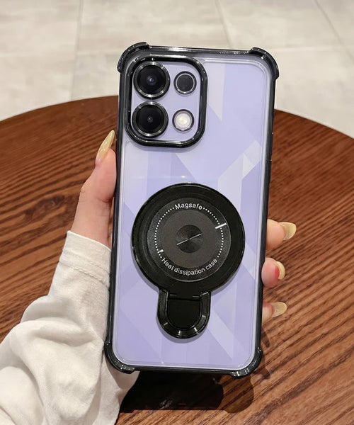 Oppo K13 5G Luxury Four Corner Invincible Bracket Ring Stand Case