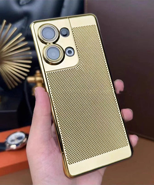Oppo Reno 13 5G New Mesh Red Electroplated Precision Heat Dissipation Case