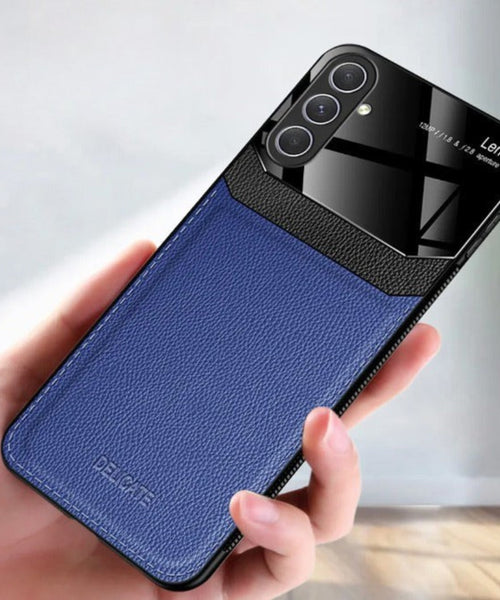 Samsung Galaxy A34 5G Premium Leather Lens Protective Case