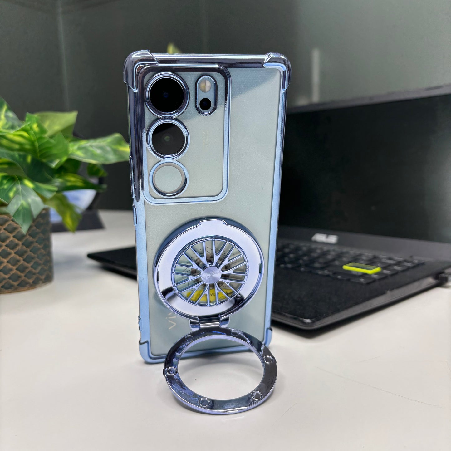 Vivo V29/V29 Pro 5G Premium Stress Buster Wheel Rotating Shockproof Airbags Case