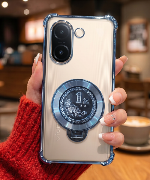 Vivo V60e 5G Premium Billion Wheel Rotating Shockproof Airbags Case