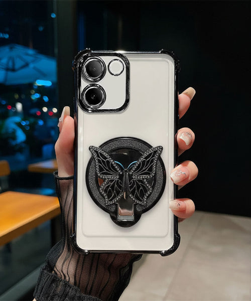 Vivo T2 Pro 5G Premium Butterfly Stand Airbags Case