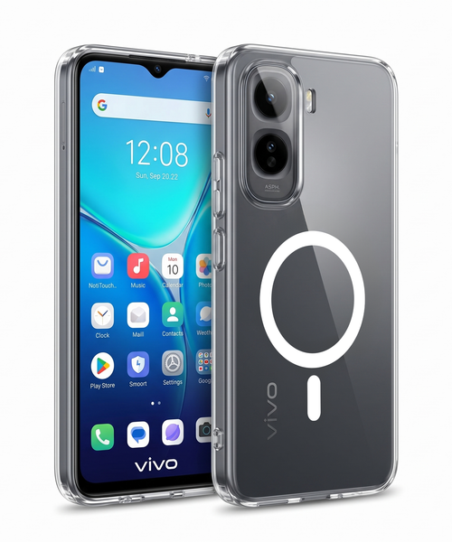 Vivo T5 Pro 5G Clear Anti-Yellow MagSafe Protective Case