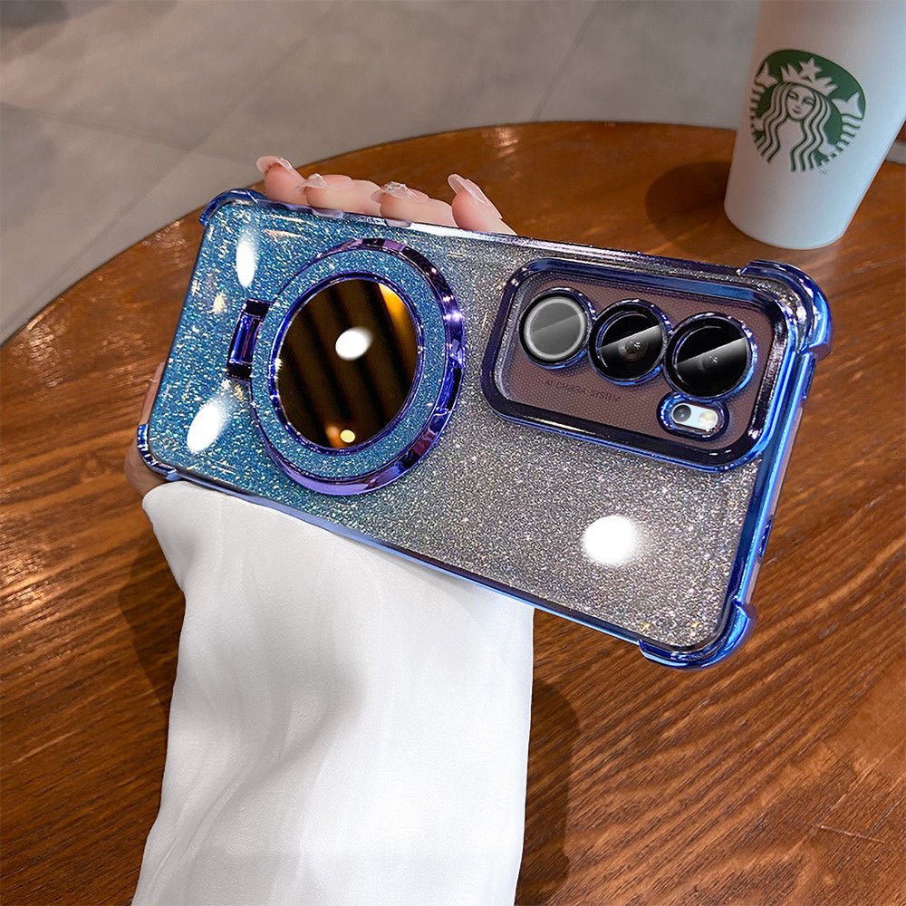 Vivo V29 5G Luxury Shimmer Mirror Back Shockproof Airbag Case