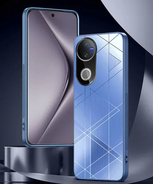 Vivo V50 5G Triangle Pattern Matte Back Shockproof Case