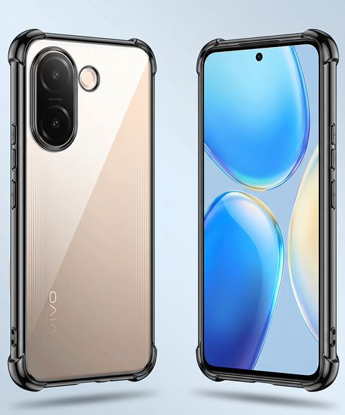 Vivo V60E 5G Anti-Yellow Electroplating Transparent Airbags Case