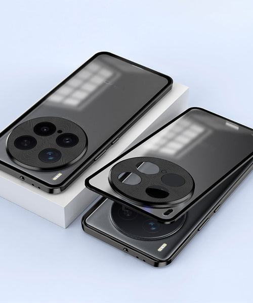 Vivo X300 Pro 5G Aluminium Metal Bumper Shield Transparent Back Case