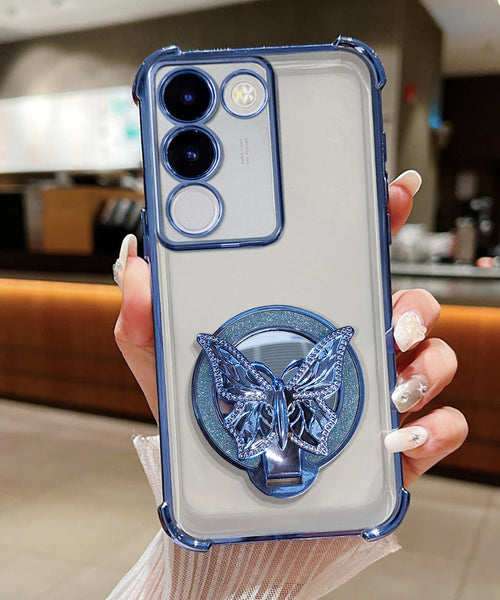 Vivo Y200 5G Premium Butterfly Stand Airbags Case