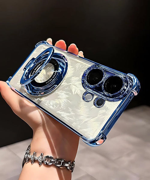 Vivo X200 FE 5G Original Luxury Magnifier Ring Stand Shockproof Airbags Corner Case