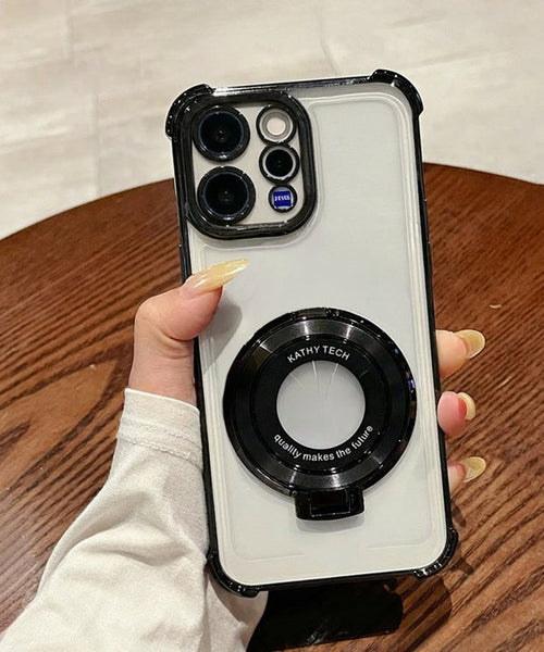 Vivo V70 Elite 5G Original Luxury Magnifier Ring Stand Shockproof Airbags Corner Case
