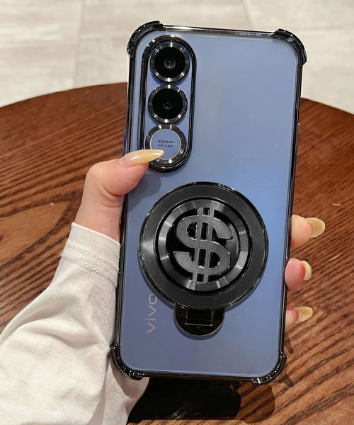 Vivo V70 FE 5G Four Corner Airbags 100% Original Astro Money Magnet Rotating Dollar Case