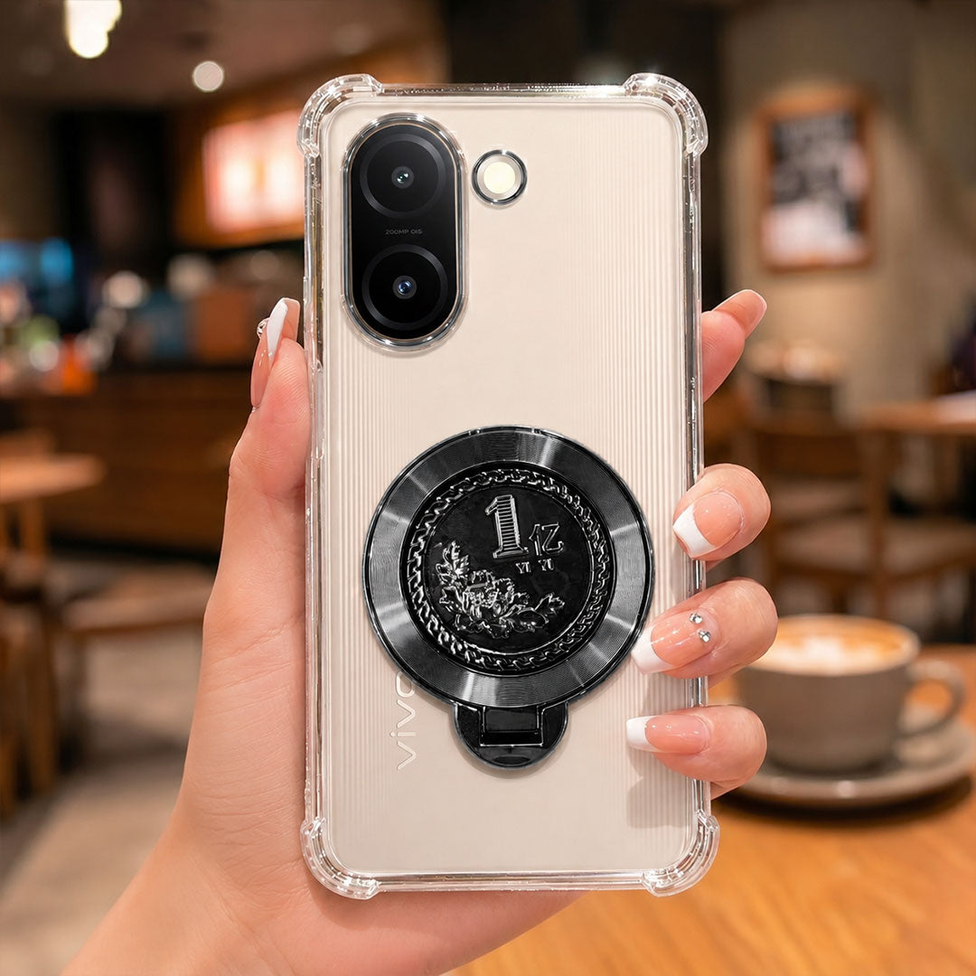 Vivo V60e 5G Premium Billion Wheel Rotating Shockproof Airbags Case