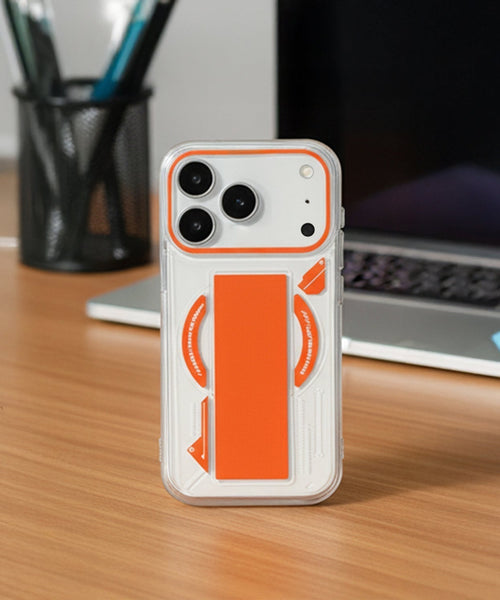 iPhone 17 Pro & 17 Pro Max Exquisite Stripe Stand Magsafe Case