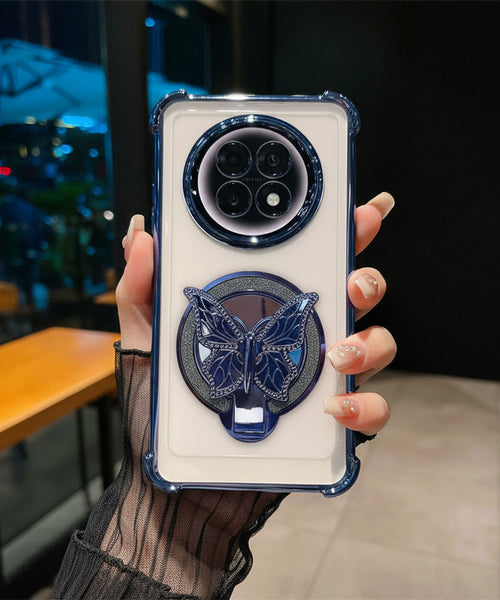 Oppo F31 Pro+ 5G Premium Butterfly Stand Airbags Case (Buy 1 Get 1 Free Surprise Cover)