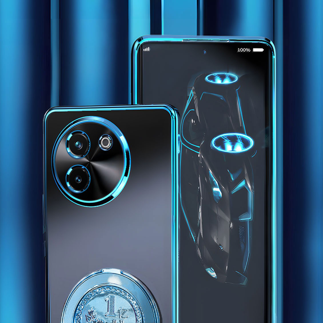 Vivo V30e 5G Electroplating Billion Wheel Case