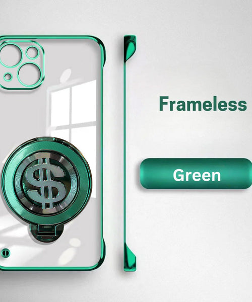 iPhone 15 Premium Frameless Rotating Dollar Case
