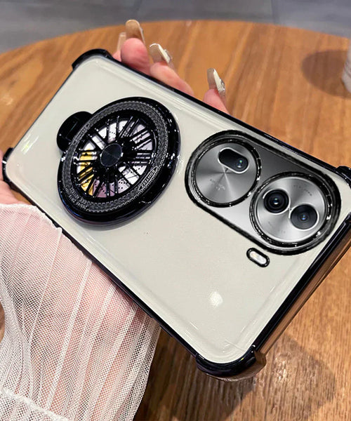 Oppo Reno11 Pro 5G Premium Stress Buster Wheel Rotating Shockproof Airbags Case