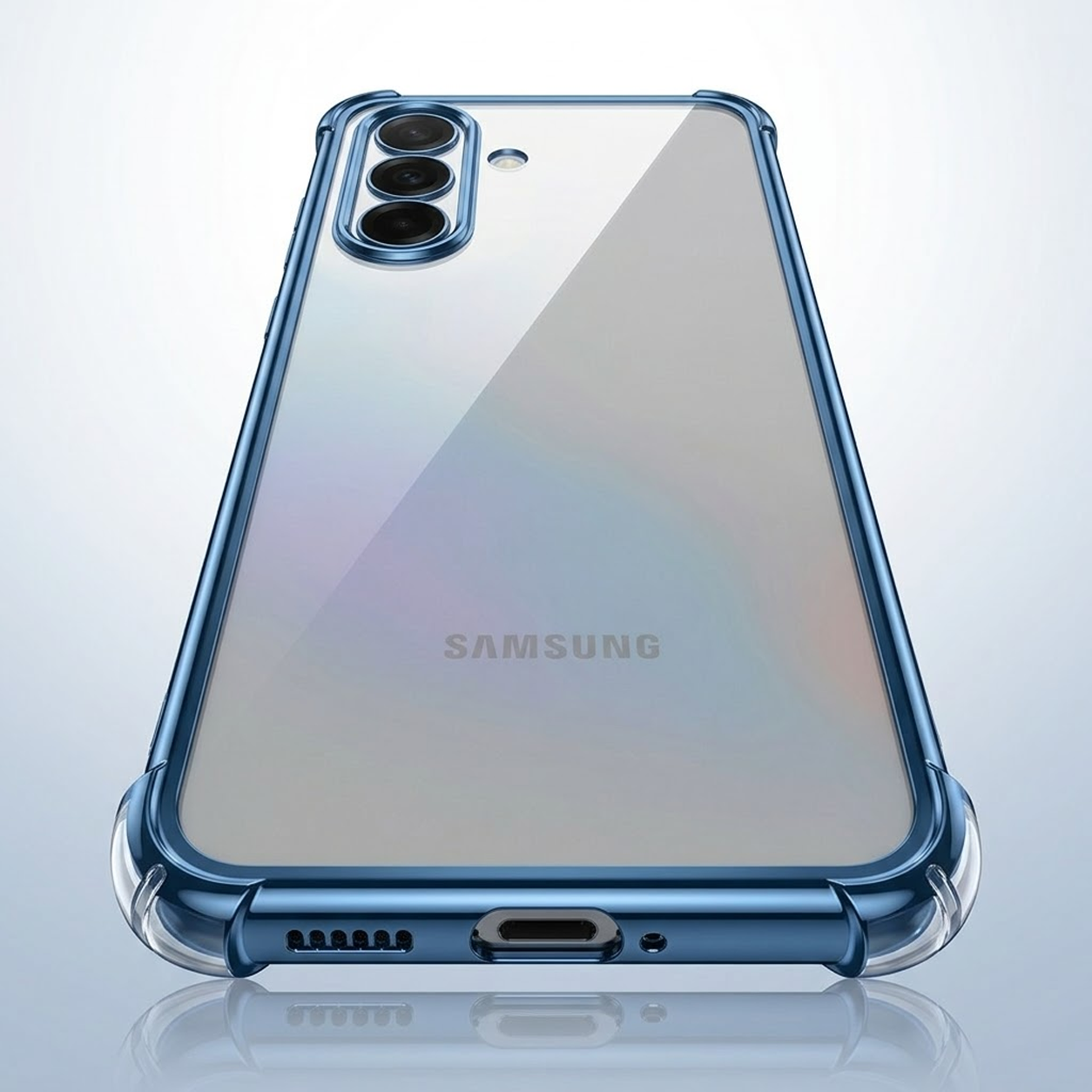Samsung Galaxy A15 5G Anti-Yellow Electroplating Transparent Airbags Case
