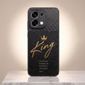 Oppo F31 5G  King Carbon Fiber Leather Hybrid Back Case