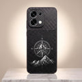 Oppo F31 5G Compass Carbon Fiber Leather Hybrid Back Case