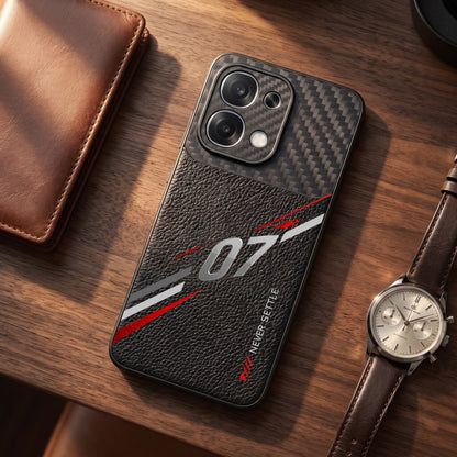 Oppo F31 5G Racing Edition Carbon Fiber Leather Hybrid Back Case