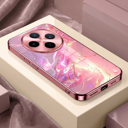 Vivo X200T 5G Pearl Aurora Pink Electroplated Glass Phone Back Case