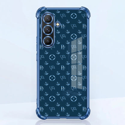 Samsung Galaxy A56 5G Luxury Monogram Blue Airbags Printed Back Case