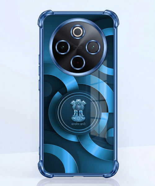 Vivo T4 5G Blue Emblem Airbags Printed Back Case