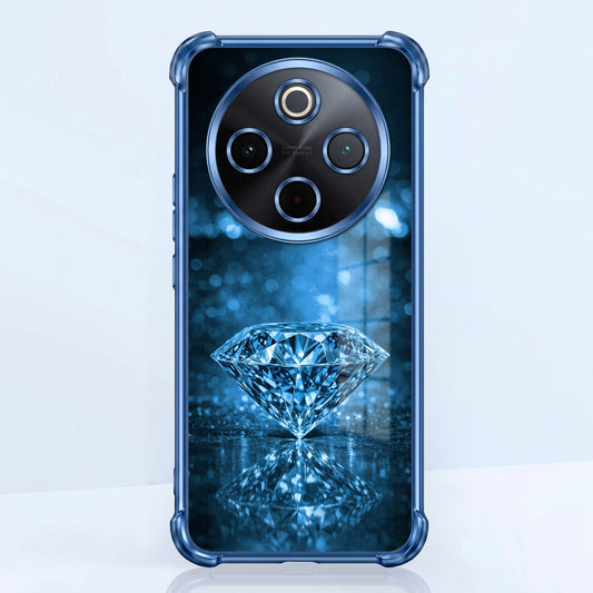 Vivo T4 5G Blue Diamond Airbags Printed Back Case