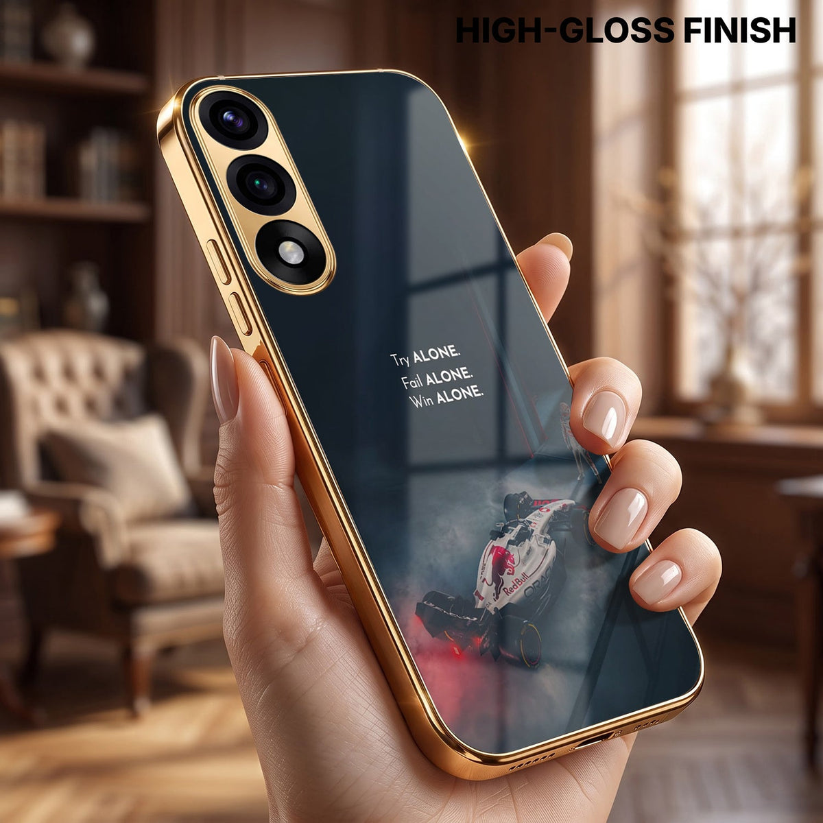 Oneplus Nord 5 5G Win Alone F1 Racing Acrylic Glass Back Case