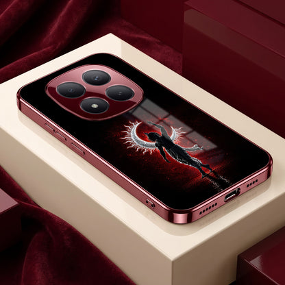 Redmi Note 15 Pro Plus 5G Crimson Divine Burgundy Electroplated Glass Back Case