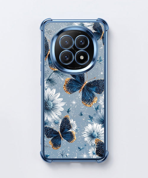 Oppo F29 5G Blue Butterfly Floral Airbags Printed Back Case