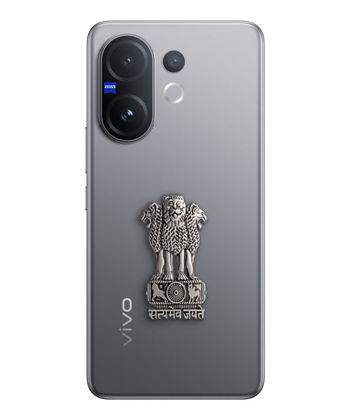 Vivo T4 Pro 5G Compatible Satyamev Jayate 3D Metal Emblem Sticker