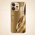 Vivo V70 5G Luxury Infinity Energy Gold Electroplated Glass Phone Case