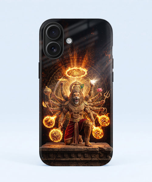 iPhone 16 5G Lord Narasimha Protective Case